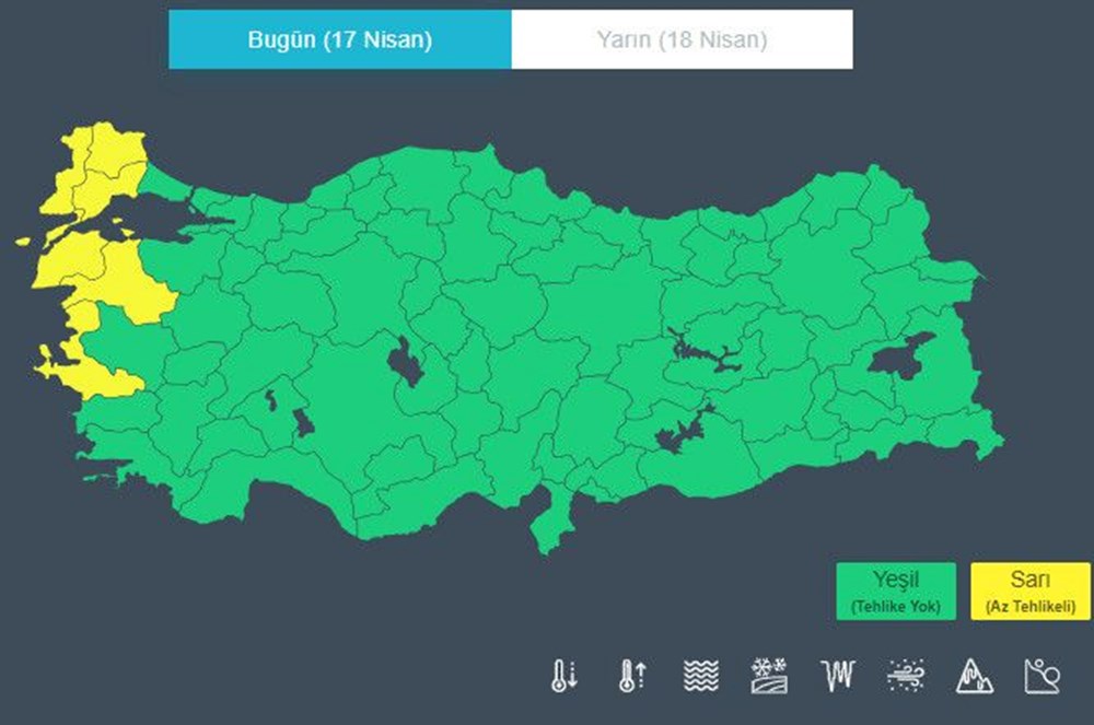 Batı için kuvvetli sağanak uyarısı (İstanbul, Ankara ve İzmir'de bugün hava nasıl olacak?) - 3