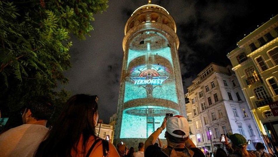 Galata Kulesi'nde TEKNOFEST etkinliği