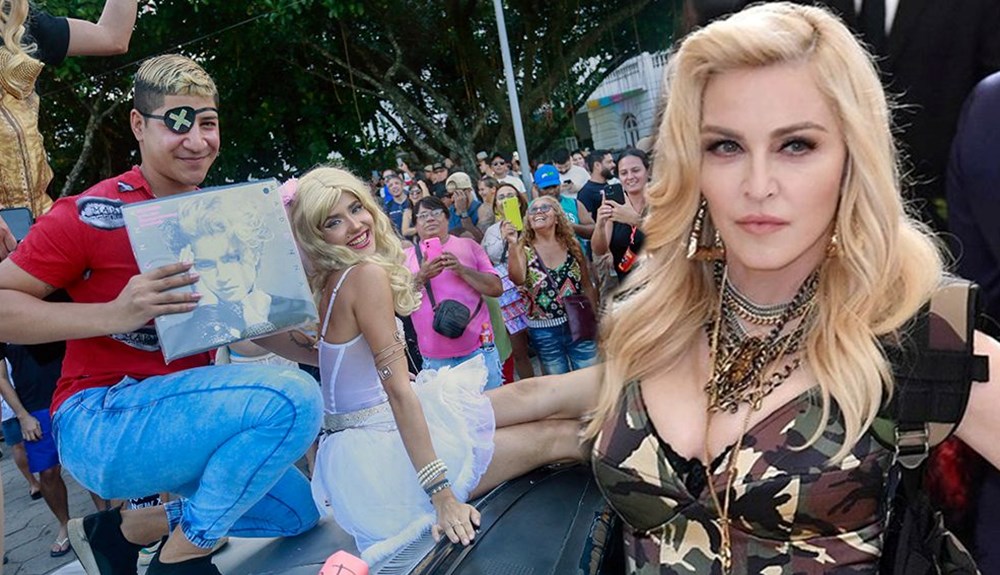 Madonna'dan ücretsiz konser: Binlerce kişi akın etti