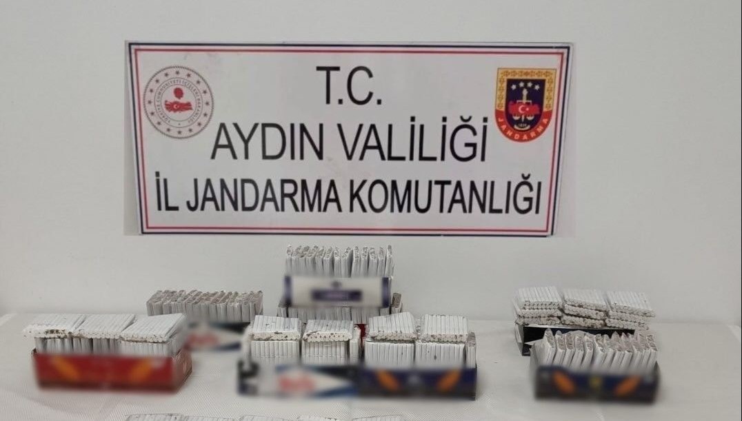 Jandarma ekipleri 2 bin 620 adet içi tütün dolu makaron ele geçirdi