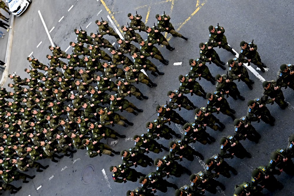 Tanklar Moskova sokaklarında: Rusya'da askeri geçit töreni provası - 8