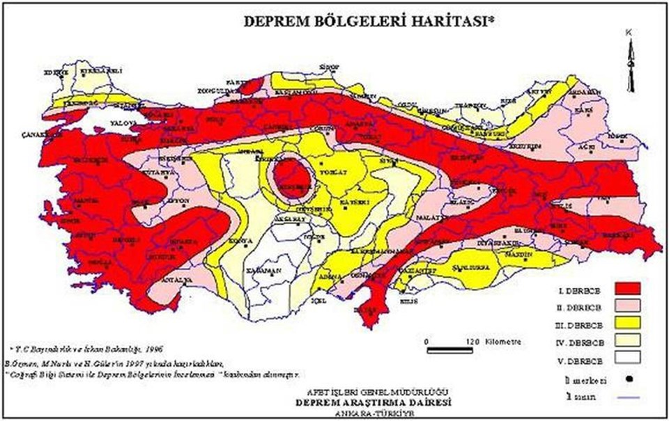 Türkiye'nin deprem haritası yenilendi - 1