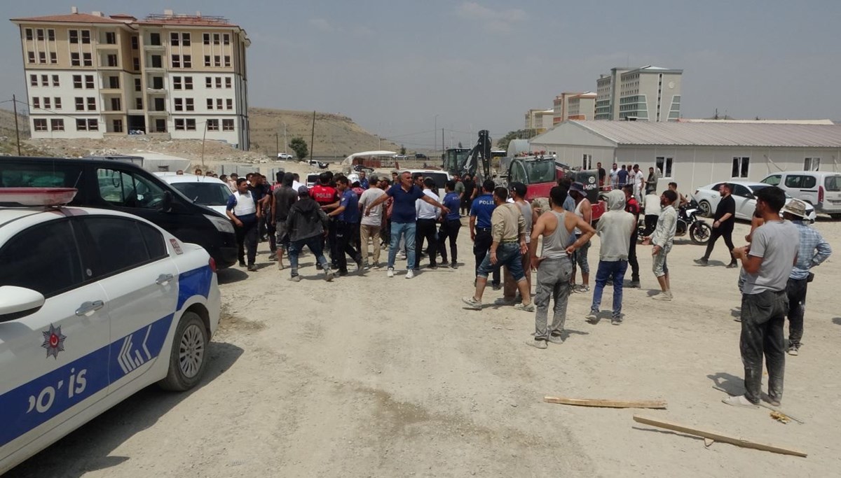 Malatya'da şantiyede kavga