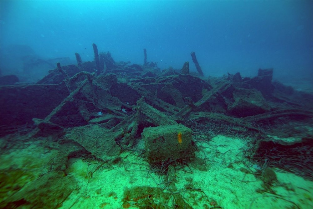 1. Dünya Savaşı'nın bitişinin 103. yılında Çanakkale'deki batık görüntülendi - 10