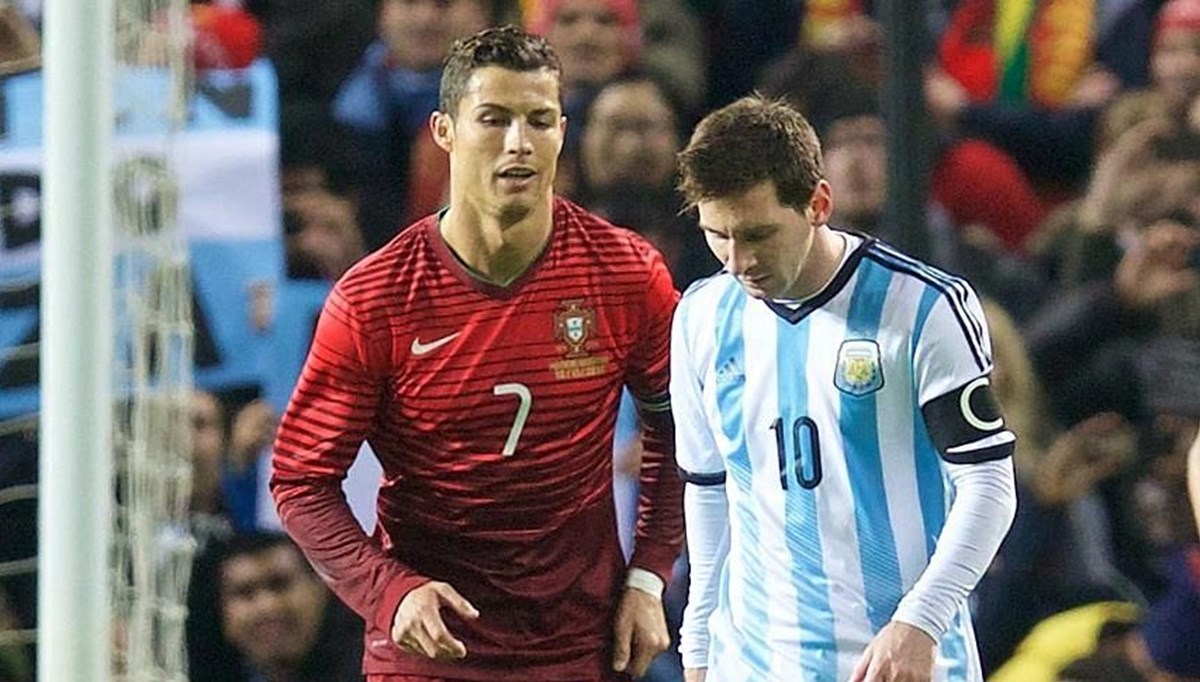 Ronaldo, Messi'ye fark attı