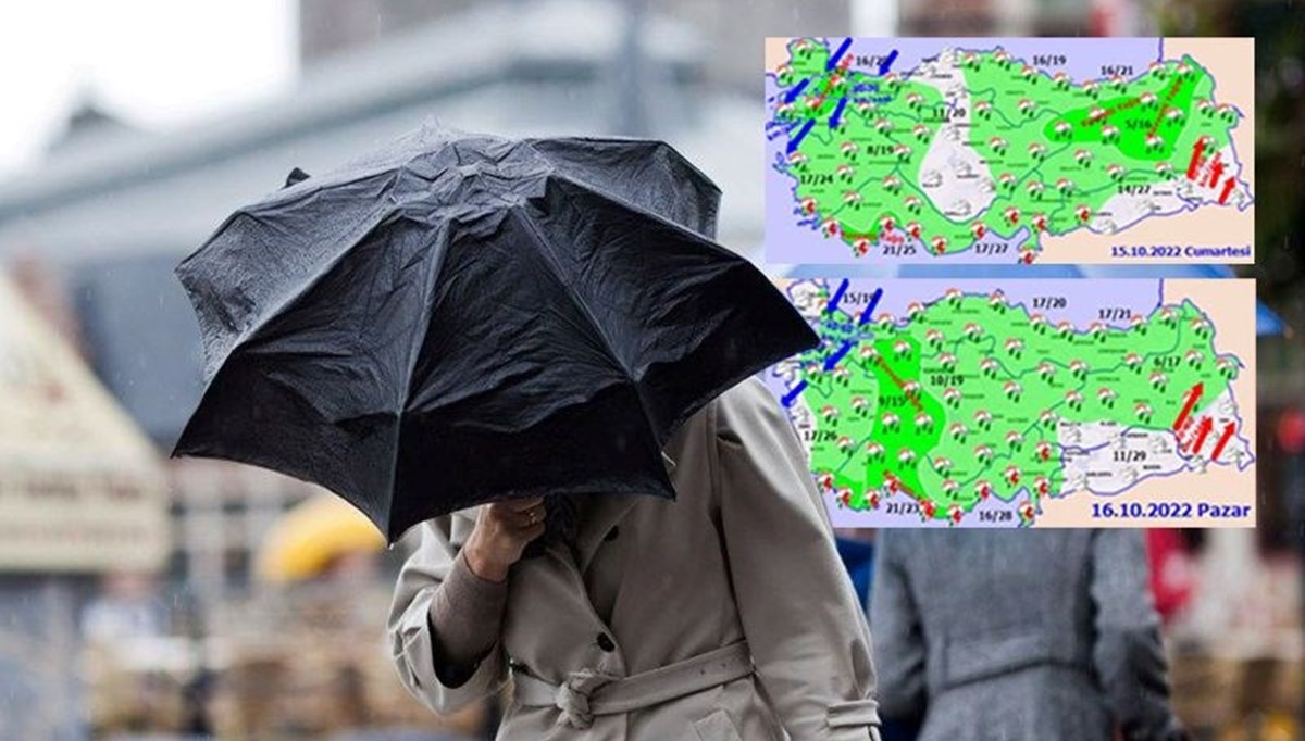 Meteoroloji uyardı: Kuvvetli yağış ve rüzgara dikkat! (Bugün hava nasıl olacak?)