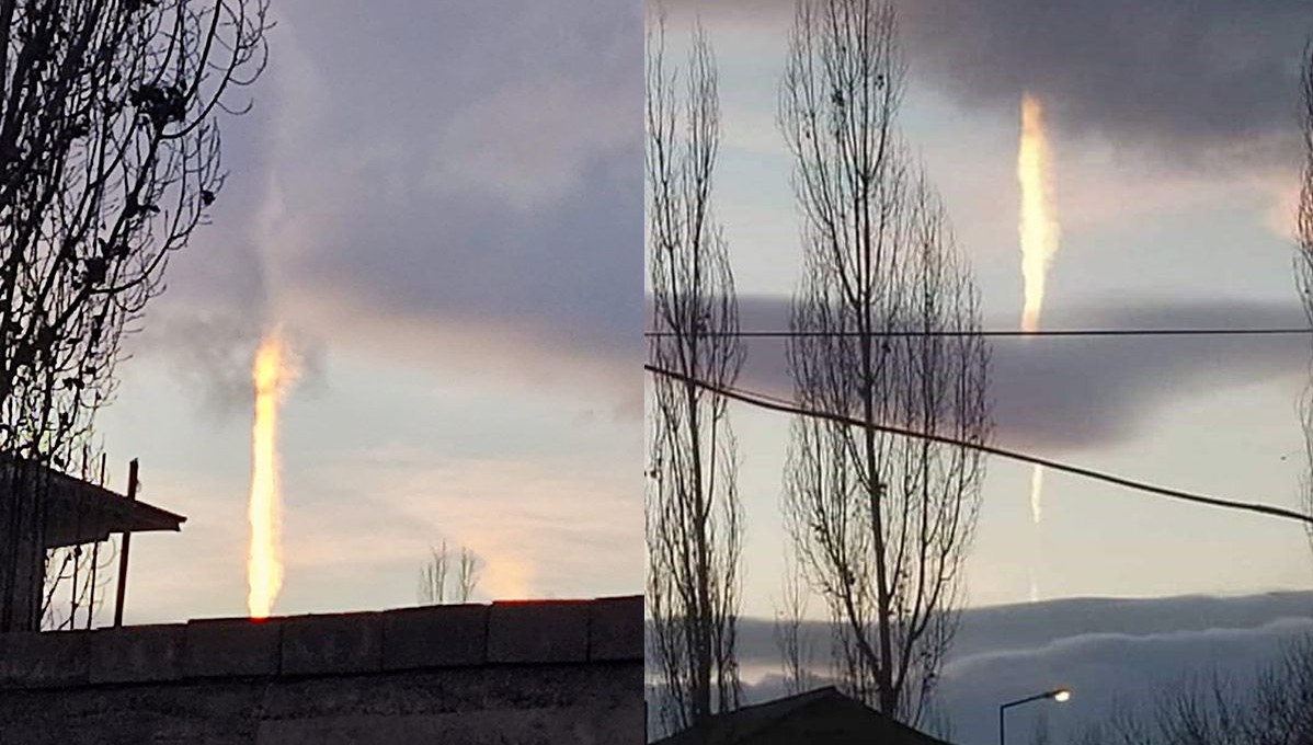 Gökyüzünde ilginç görüntü