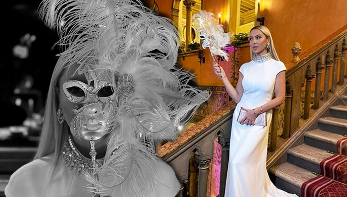 Hadise'den maskeli Venedik pozları