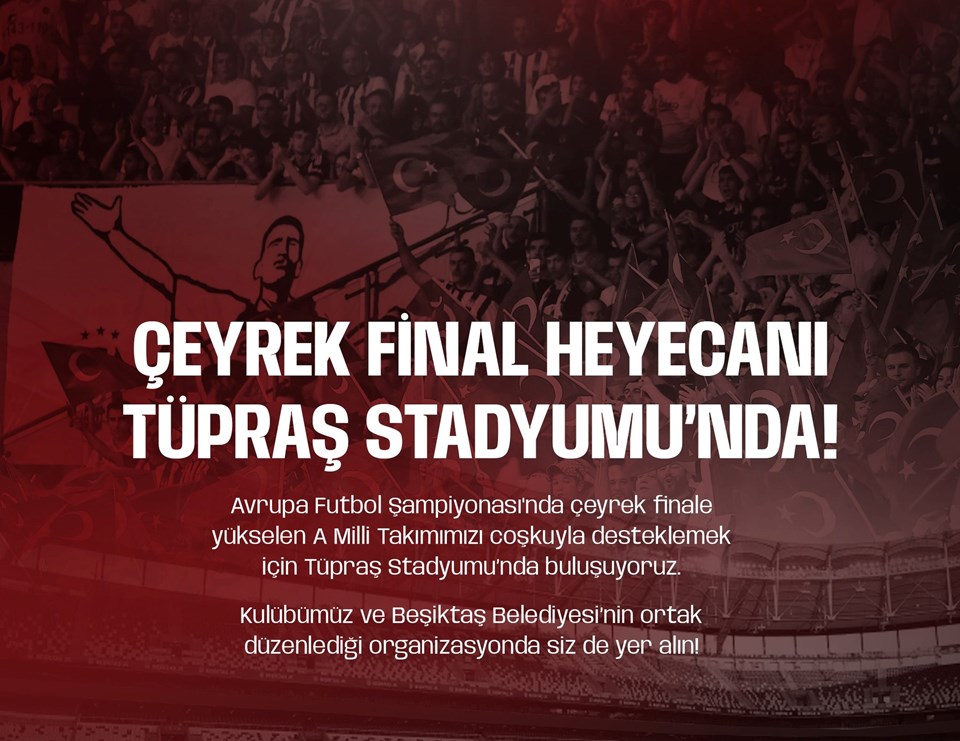 Beşiktaş, milli maç için stadın kapılarını açıyor - 1