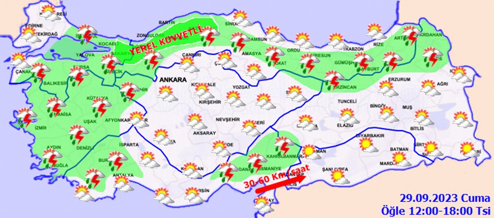 Meteoroloji'den 7 il için sarı kodlu uyarı (Marmara ve Batı Karadeniz'de kuvvetli yağış) - 9
