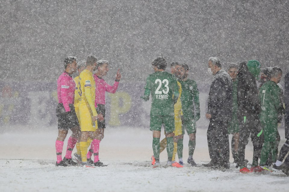Eyüpspor-Bursaspor maçına kar engeli - 2