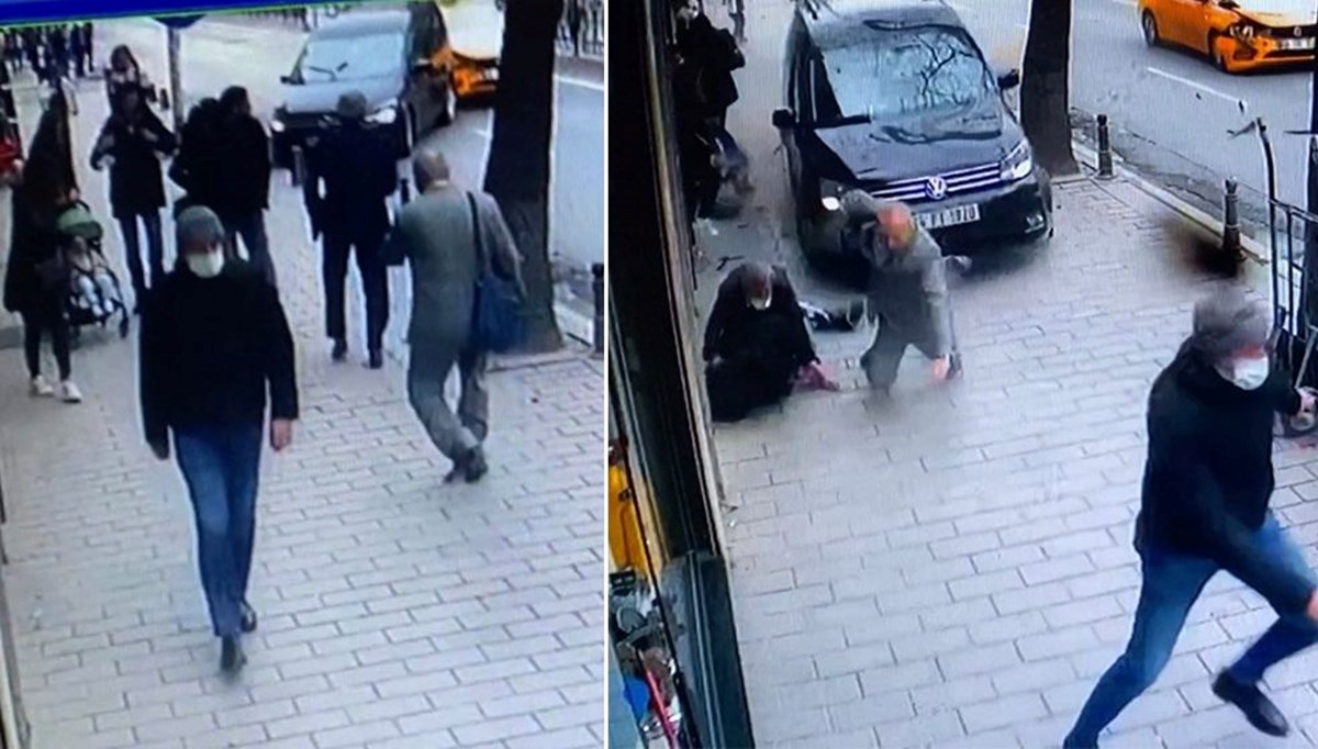 Karaköy'de araç yayaların arasına daldı: 2 yaralı