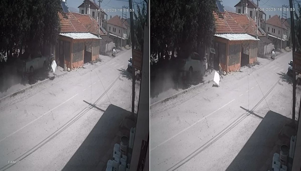 Otomobil kıraathaneye daldı: 1 ölü, 2 yaralı