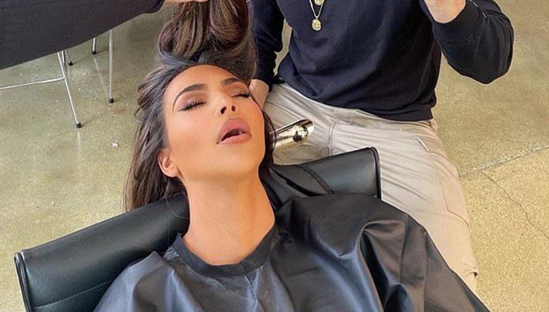 Kim Kardashian kuaför koltuğunda uyuyakaldı Magazin Haberleri NTV