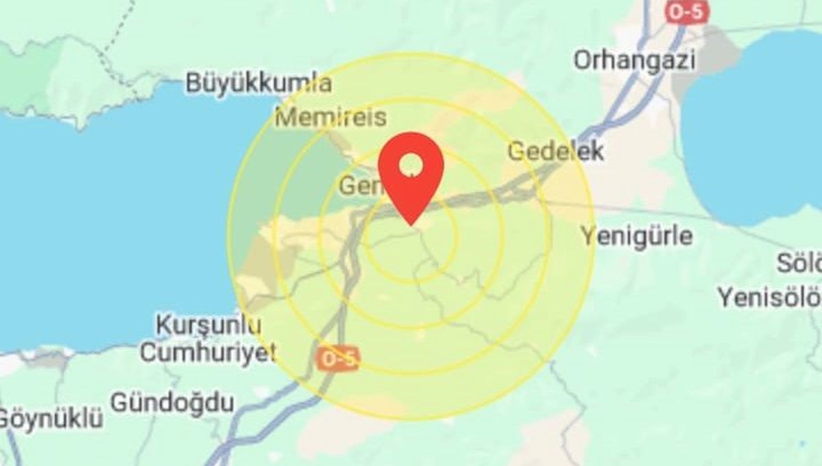 SON DAKİKA | Gemlik'te 4,1 büyüklüğünde deprem (Son Depremler)