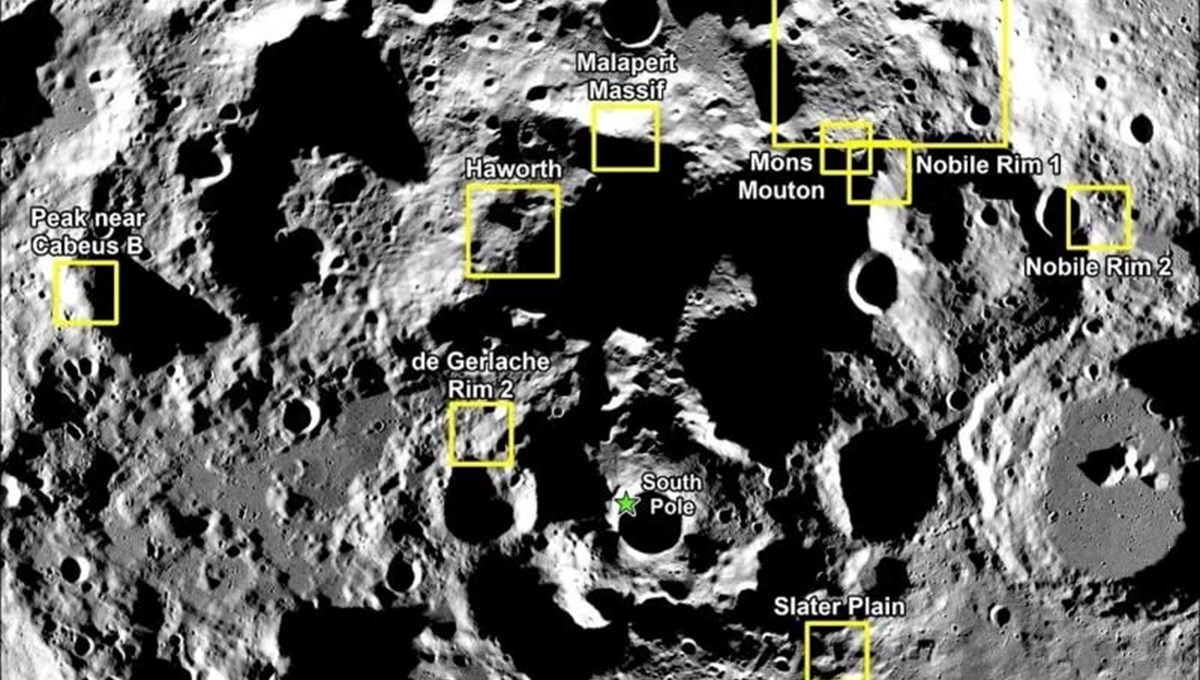 50 yıl sonra Ay'a dönüş: NASA 9 bölge belirledi! 50 yıl sonra Ay'a dönüş: NASA 9 bölge belirledi!