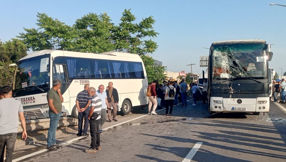 Kırklareli'nde 9 araç birbirine girdi: Yaralılar var