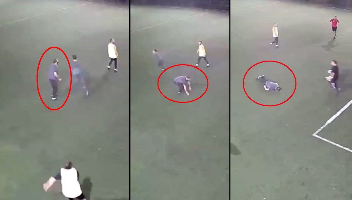 Halı sahada top oynarken kalp krizi geçirdi