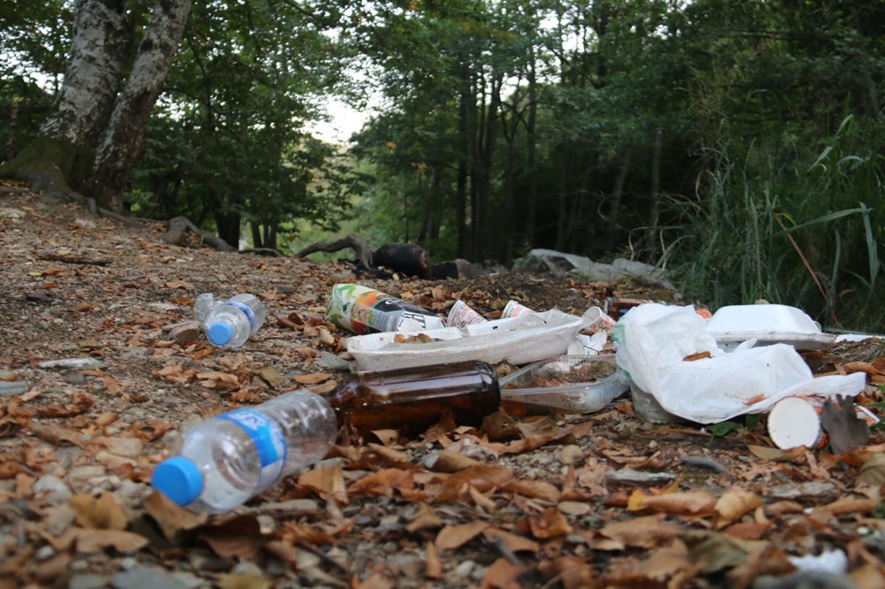 Kırklareli'deki Cehennem Şelaleleri'nin çevresi atık ve çöplerle doldu - 4