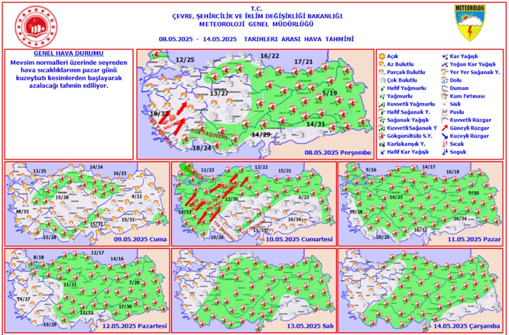 Sıcak havalara mola: Sağanak yağışlar geri geliyor 73 SrRnoONI1U2ETWmWk8hOuQ