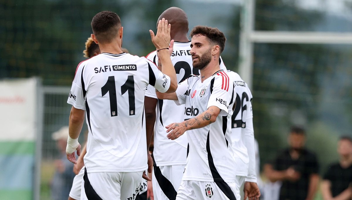 Beşiktaş, hazırlık maçında geriden gelip 5 golle kazandı