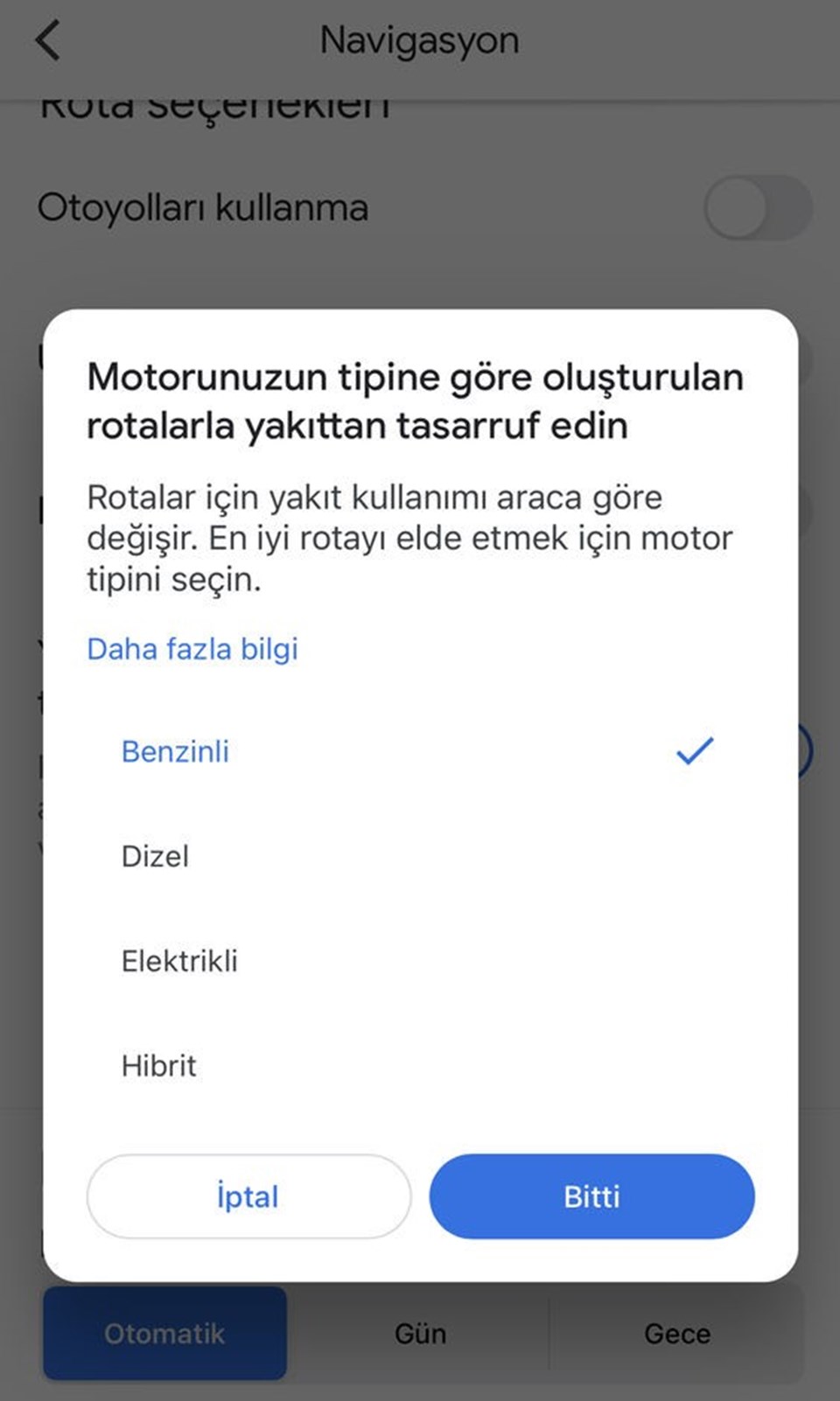 Google Haritalar'a yeni özellik: En az yakıtı tüketen rota - 1