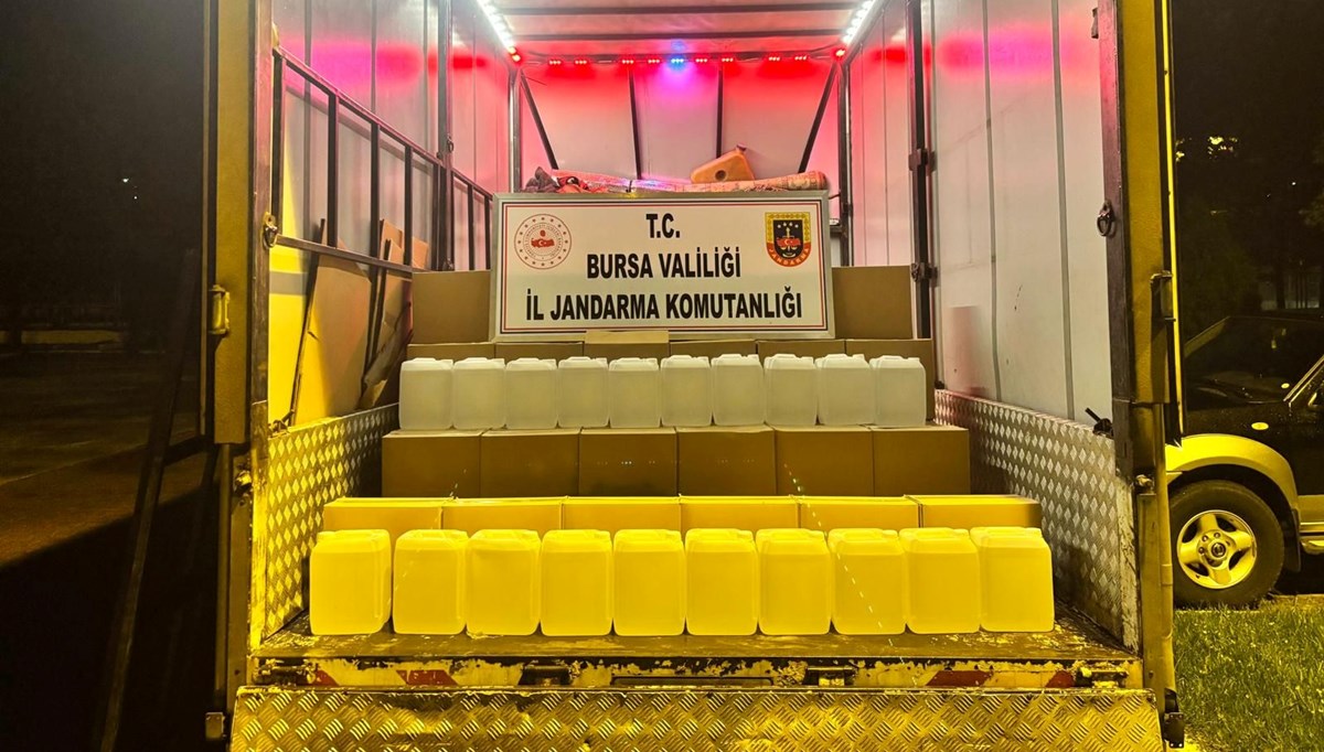 İznik’te bin litre kaçak etil alkol ele geçirildi