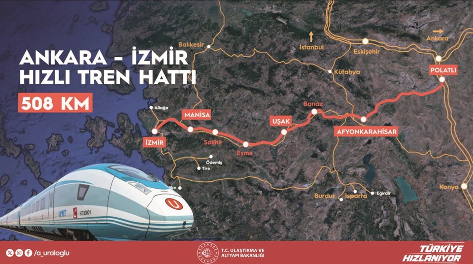 Bakan Uraloğlu: Ankara-İzmir arası 3 saat 30 dakikaya inecek - 2