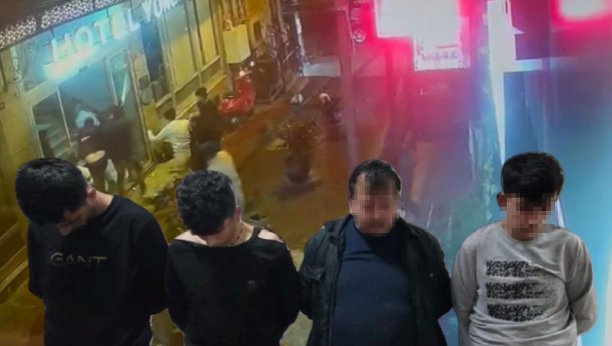 Taksim'de atıldığı oteli 6 kişiyle bastı: 3 yaralı, 10 gözaltı Taksim'de atıldığı oteli 6 kişiyle bastı: 3 yaralı, 10 gözaltı