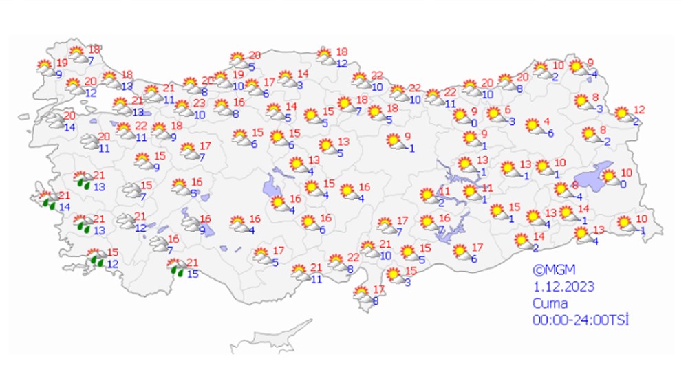 23 il için fırtına uyarısı (Bugün hava nasıl olacak?) - 17