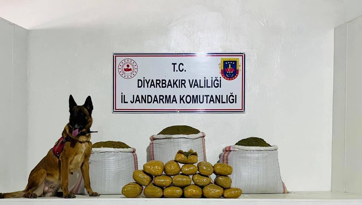 Diyarbakır'da 76 kilogram esrar ele geçirildi Diyarbakır'da 76 kilogram esrar ele geçirildi