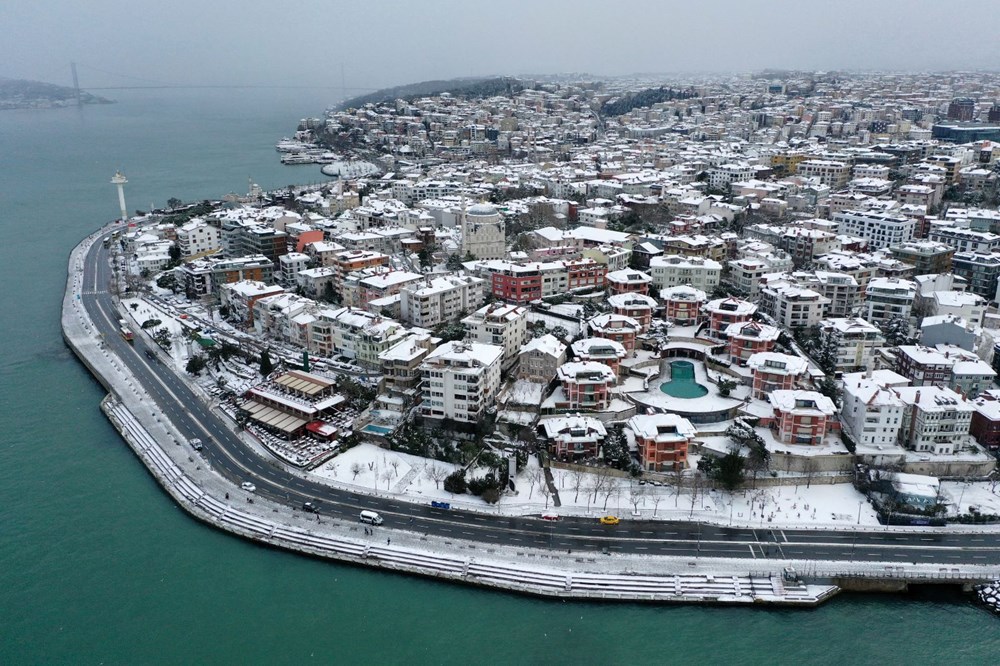 İstanbul'dan kartpostallık kar manzaraları - 7