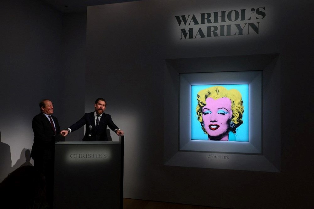 Marilyn Monroe portresine rekor fiyat 1 Andy Warhol'un Marilyn Monroe portresine rekor fiyat - 2