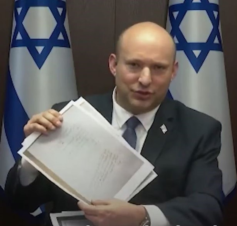 İsrail Başbakanı Naftali Bennett, İran’ın Uluslararası Atom Enerjisi Ajansı’ndan (IAEA) belge çaldığını iddia etti.