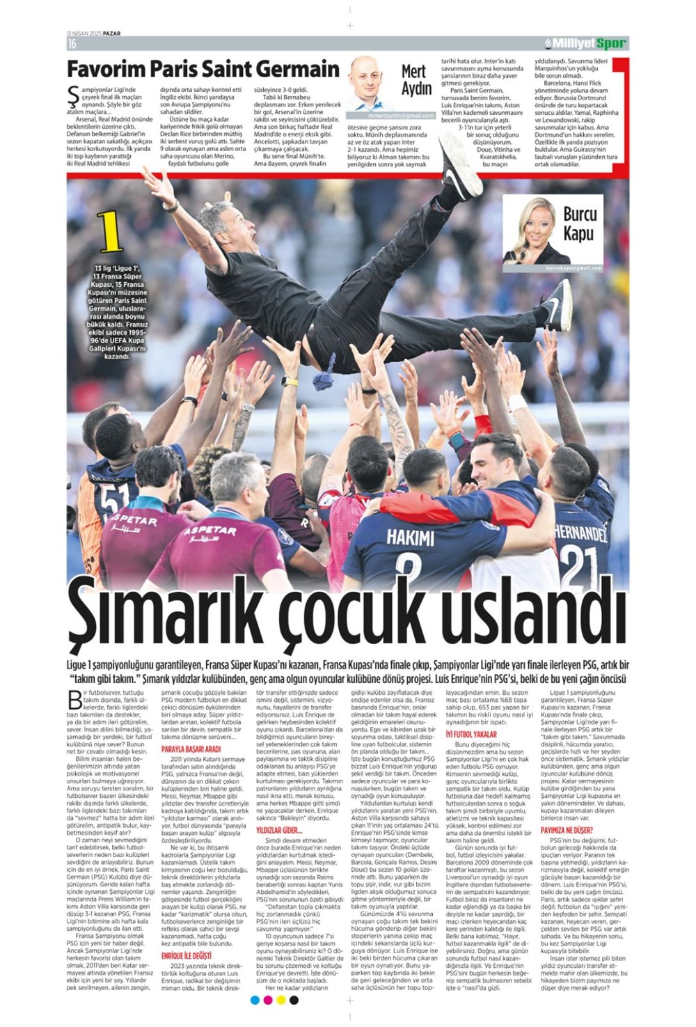 "Kartal ağır yaralı" (13 Nisan 2025 spor manşetleri) - 24