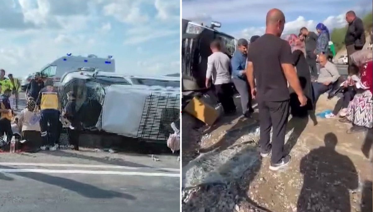 Osmaniye'de trafik kazası: 13 yaralı Osmaniye'de trafik kazası: 13 yaralı