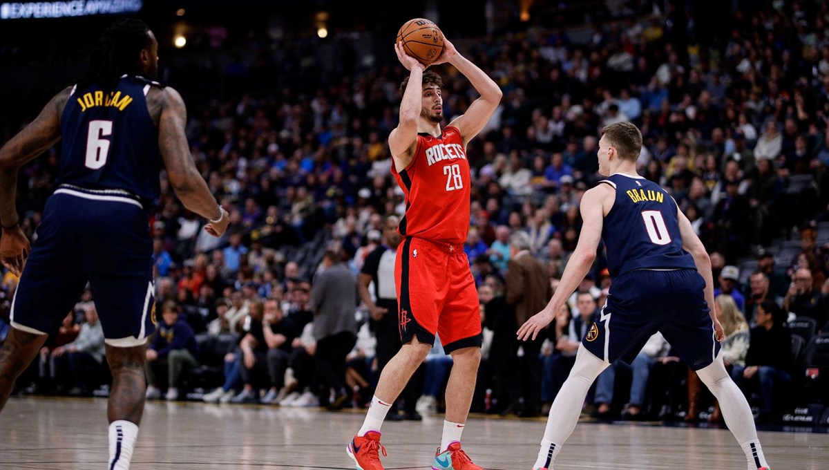 NBA'de Alperen Şengün'den 20 sayı: Rockets, Nuggets'ı 128-108 yendi