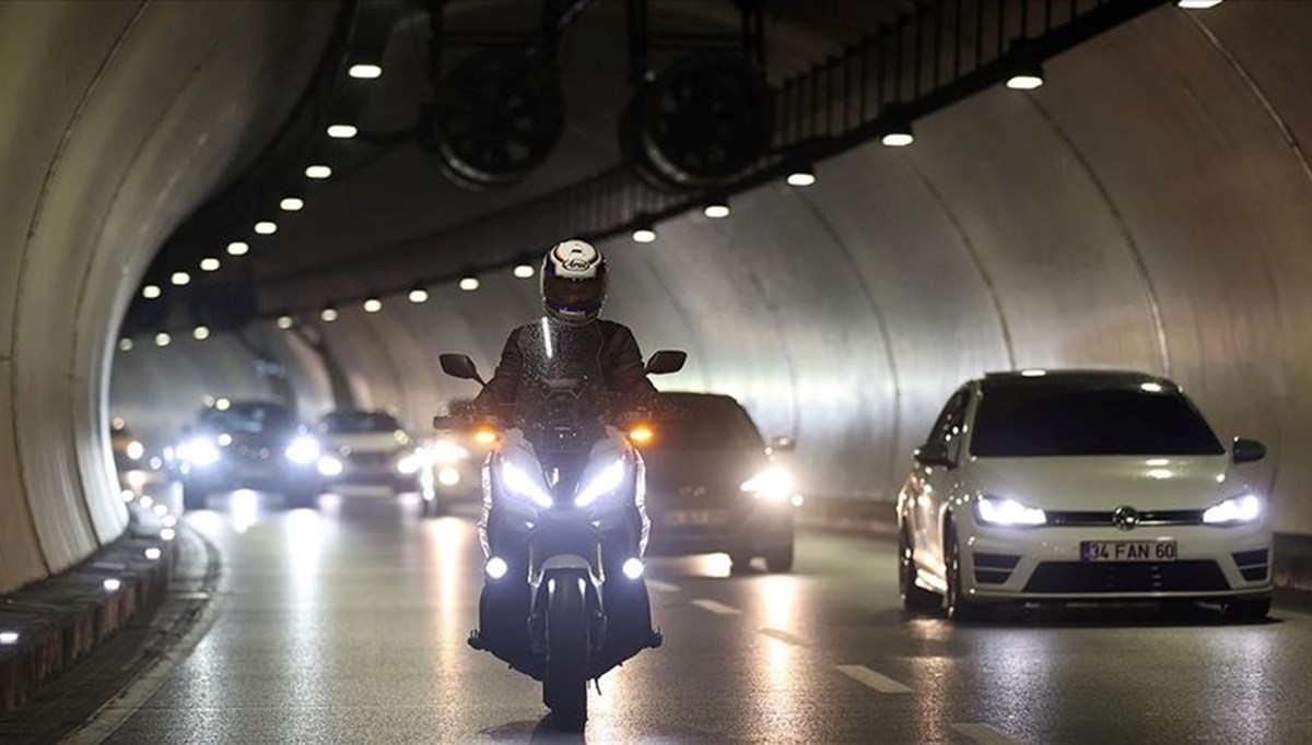 Avrasya Tüneli'ni bir ayda 21 bin motosiklet sürücüsü kullandı