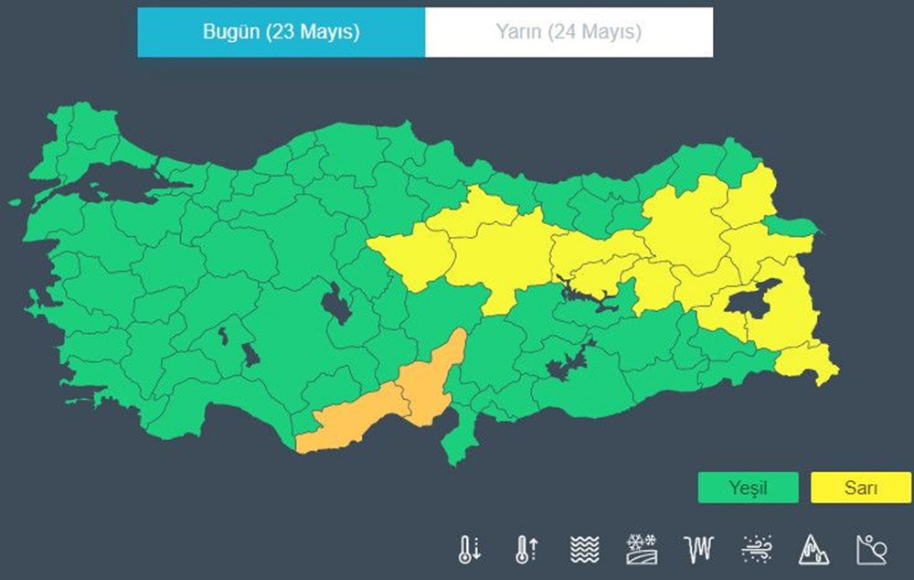 15 il için kuvvetli yağış ve fırtına uyarısı (Bugün hava nasıl olacak?) - 4
