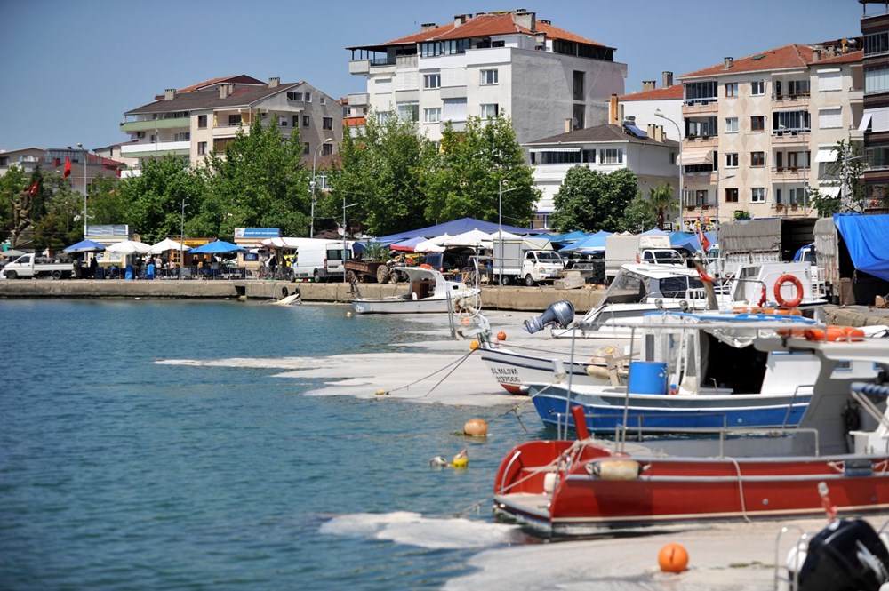 Çınarcık sahilini kaplayan deniz salyası, rüzgarla dağıldı - 2