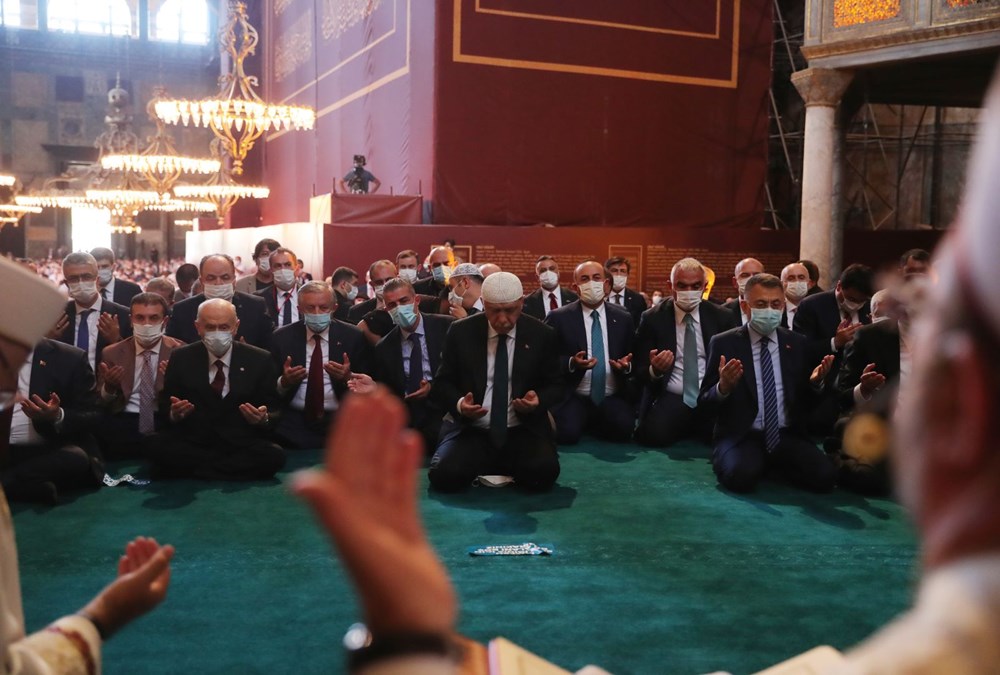 Ayasofya-i Kebir Camii Şerifi ibadete açıldı (Ayasofya'da 86 yıl sonra ilk namaz) - 15
