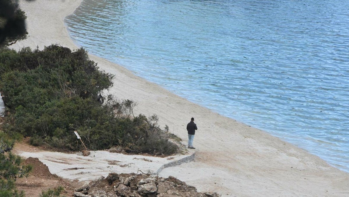 Bodrum'da sahile beyaz kum döken firmaya ceza