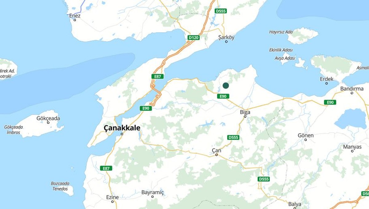SON DAKİKA: Çanakkale Biga'da 4,3 büyüklüğünde deprem | Son depremler SON DAKİKA: Çanakkale Biga'da 4,3 büyüklüğünde deprem | Son depremler
