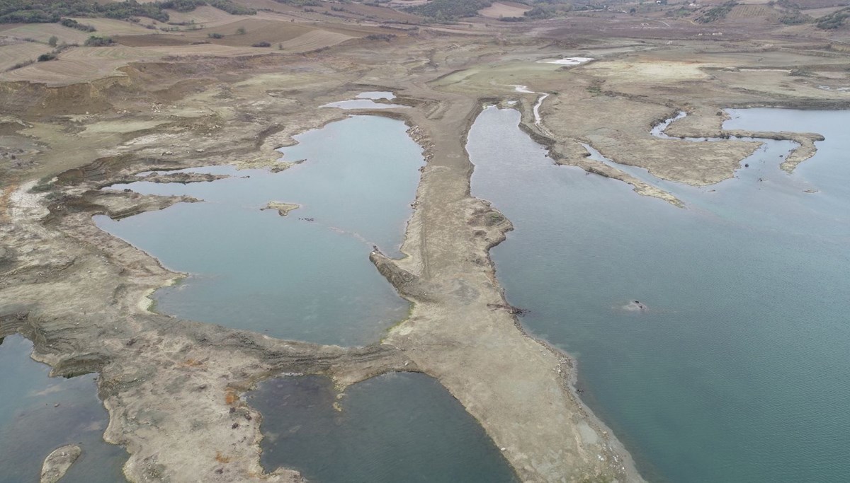 Tekirdağ'da barajda kuraklık alarmı