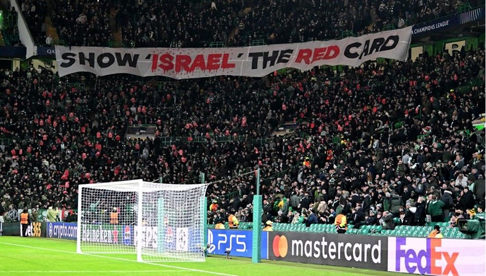 Şampiyonlar Ligi'nde daha önce ceza almışlardı: Celtic taraftarlarından İsrail'e