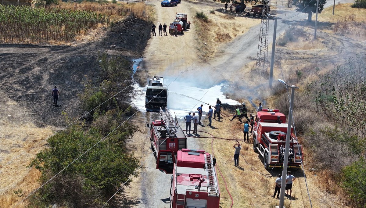 Edirne'de tanker yangını