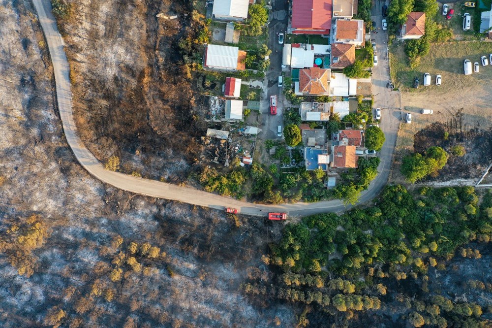 İzmir'de Aliağa ve Menderes'te orman yangını - 14