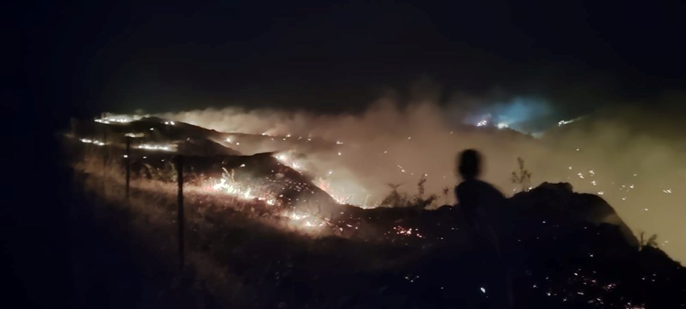 Manisa'da makilik ve tarımsal alanda çıkan yangın kontrol altına alındı - 2