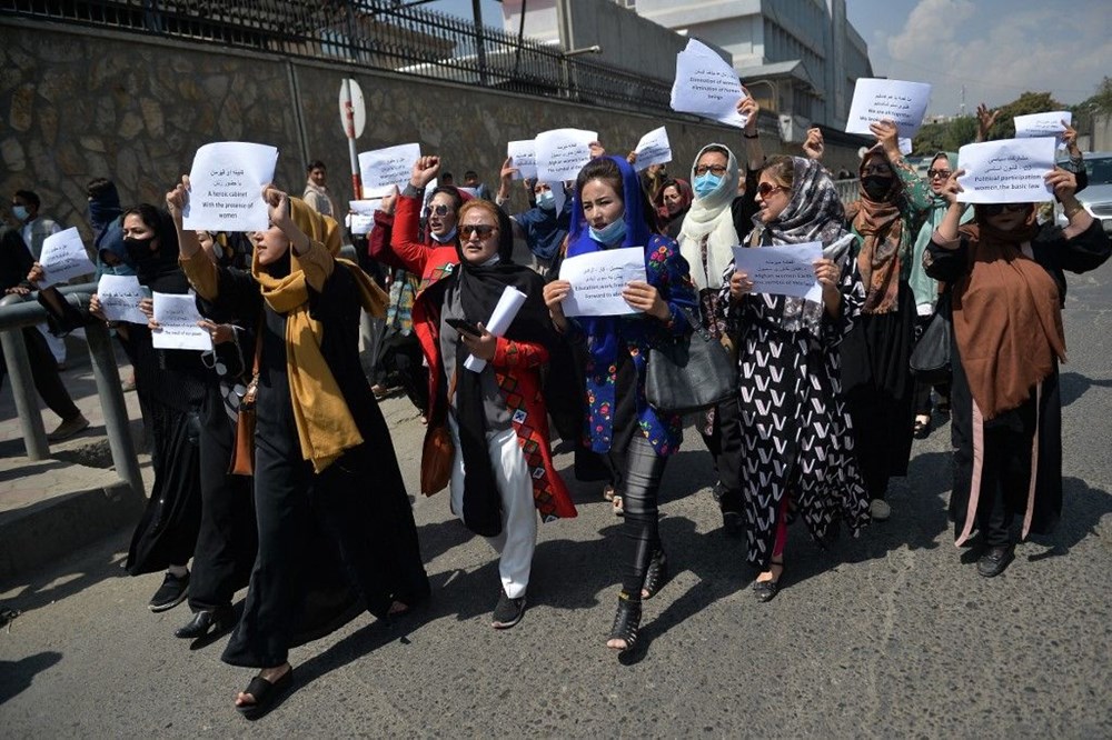 Kabil’de kadınlardan protesto: Taliban bizi evde tutamazsın - 5
