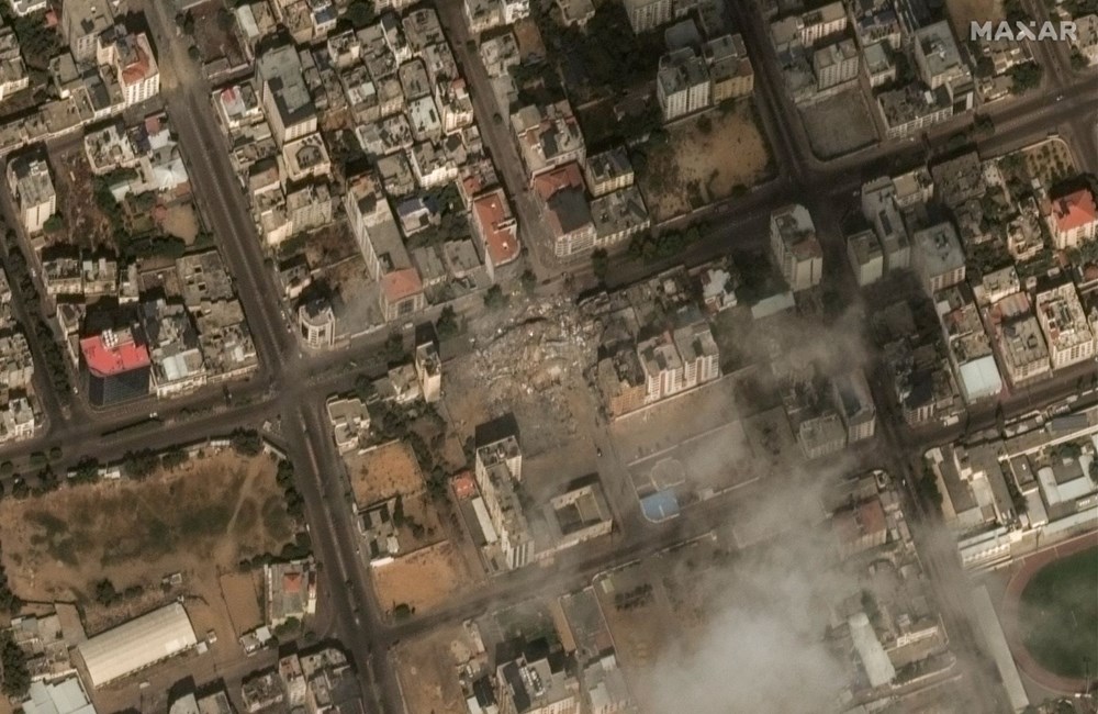 İsrail'in Gazze'deki saldırıları uydudan görüntülendi: Evler küle döndü - 5